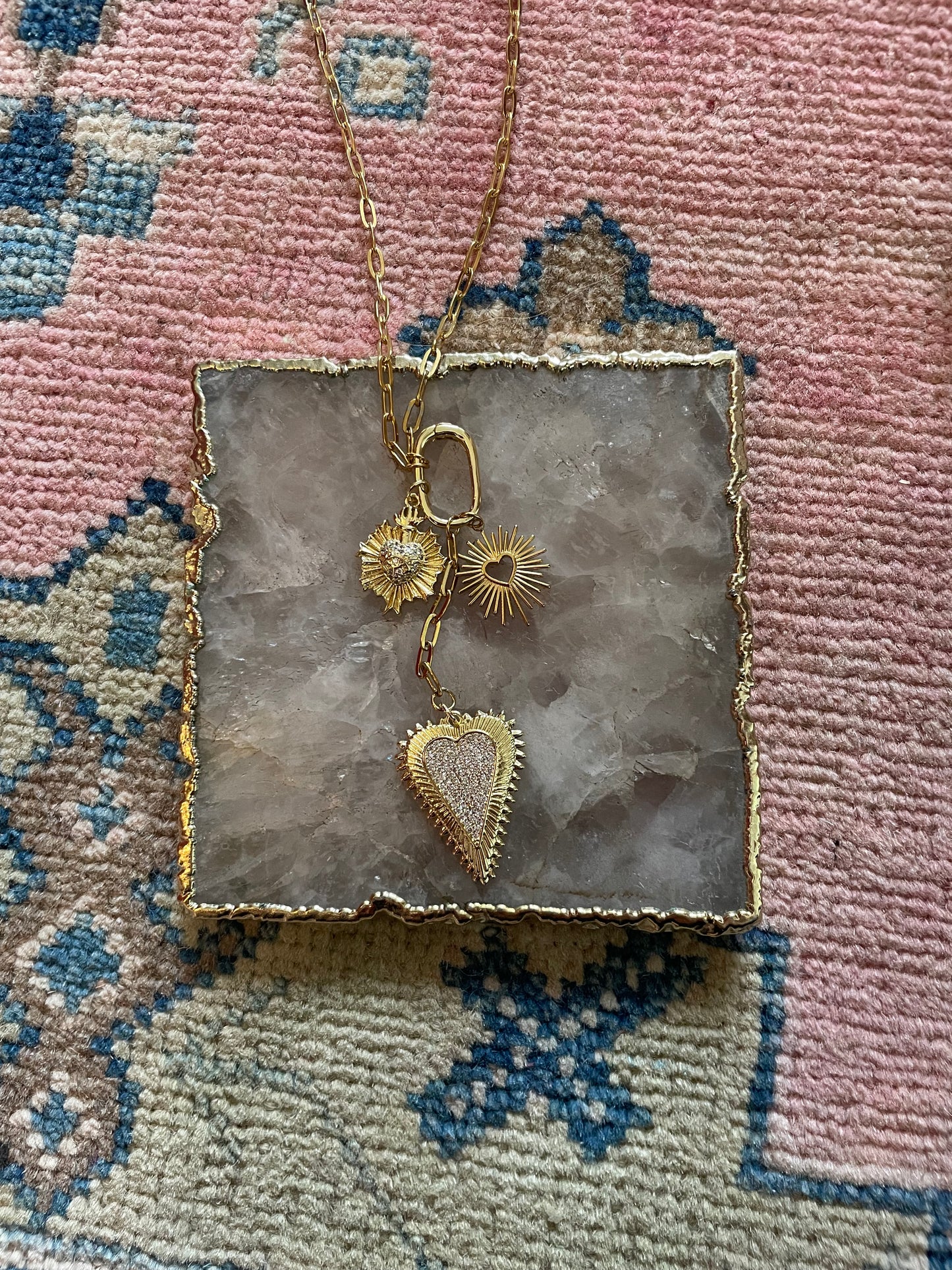 Heart charm necklace