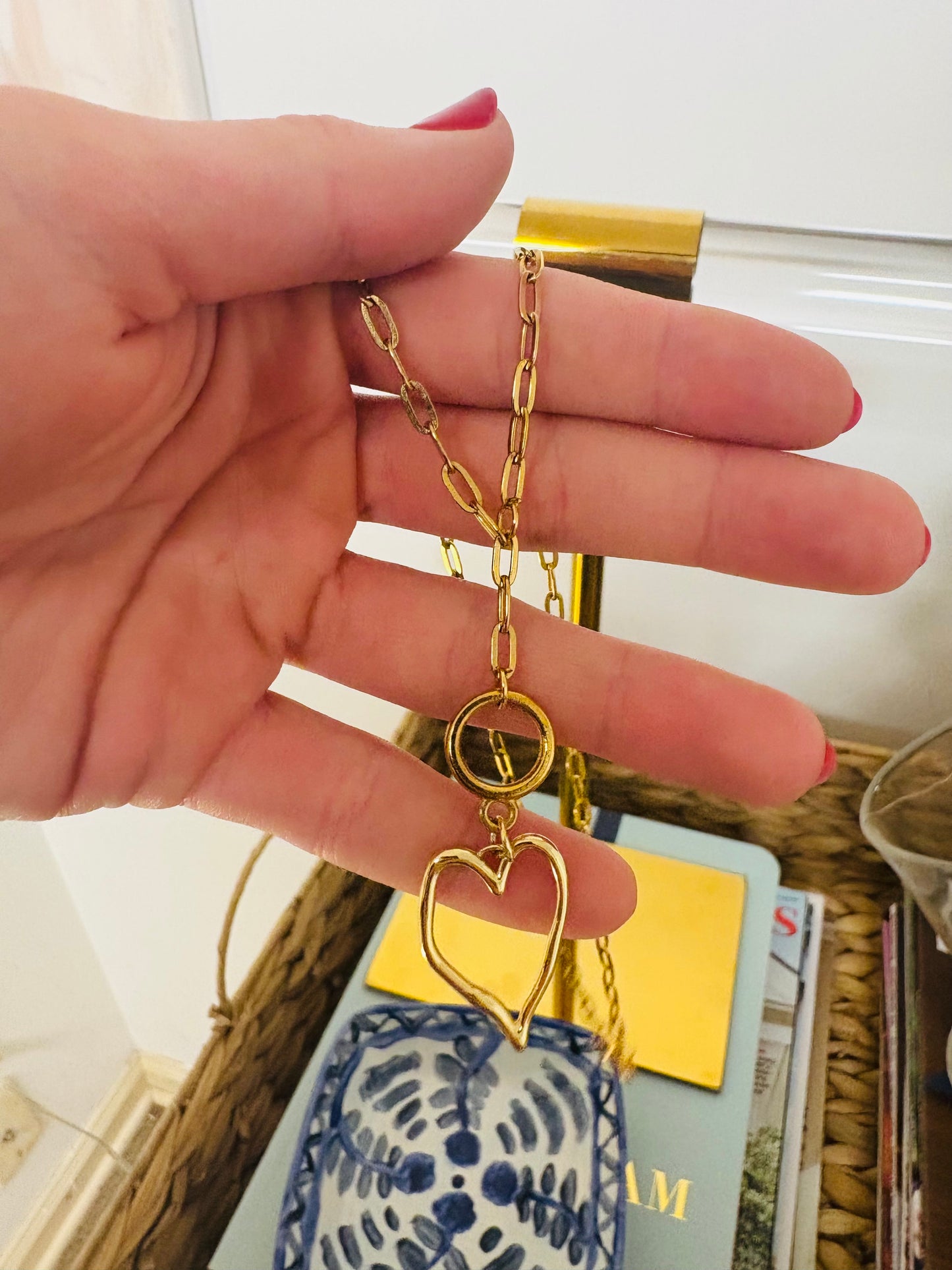 Gold heart necklace